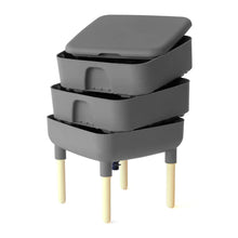 Load image into Gallery viewer, P) "Hot Frog" Essential Living Composter GREY (+1000 Red Wiggler Cocoons!)