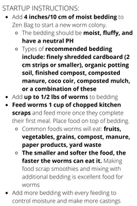 Q2) Zen Bag: Sealed Indoor Worm Composter x 2